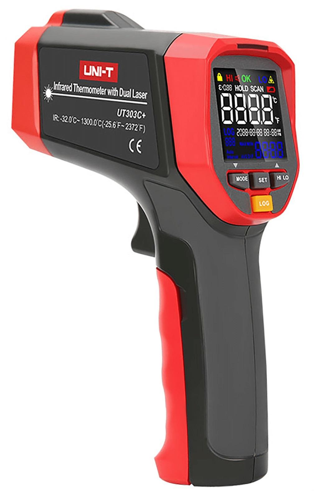 Termómetro Digital por Infra - Vermelhos ( - 32ºC ~ 1300ºC) - UNI - T UT303C+