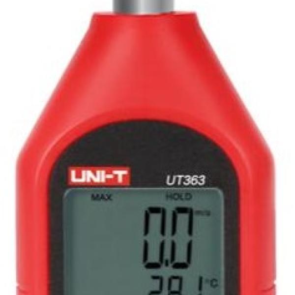 Anemómetro Digital 0~30M/S com Função de Temperatura - UNI - T