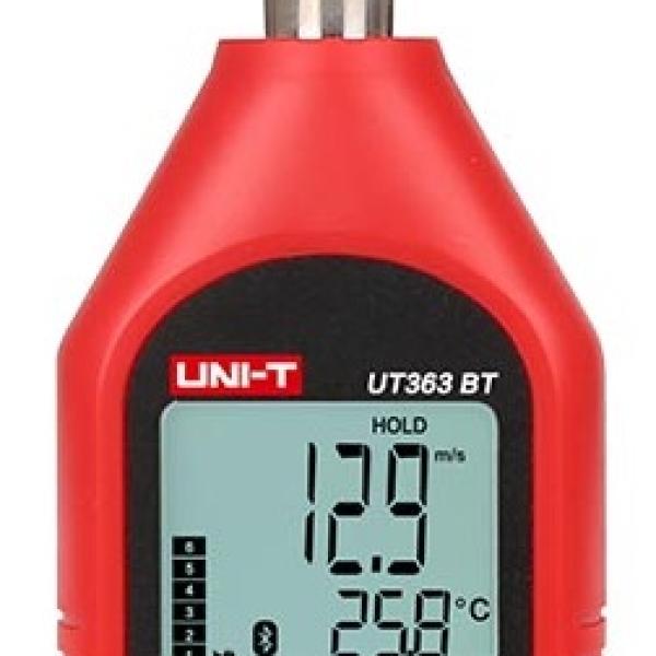 Anemómetro Digital 0.4~45M/S com Função de Temperatura (Bluetooth) - UNI - T