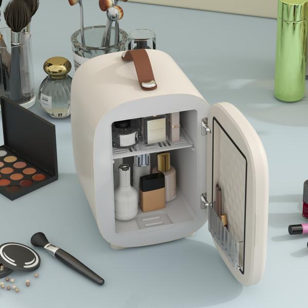 Frigorífico Pequeno de Cosméticos 4L 9V/240V para Arrefecer e Aquecer Mini Frigorífico para Beleza 20,3x26,3x28 cm Creme