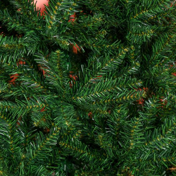 Árvore de Natal Artificial 210cm com 865 Ramos Ecológicos Decoração de Natal para Interiores Φ91x210cm Verde