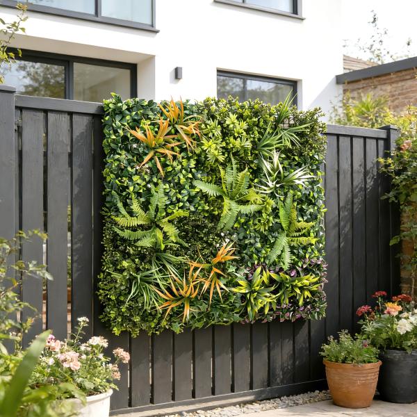 Sebe Artificial para Ocultação de Jardim em Rolo 1x1 m Vedação de Privacidade de Hera Artificial para Varanda Exterior