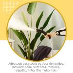 Ferro de Engomar a Vapor com Depósito de 1,4L e Temperatura Ajustável em 11 Níveis 26x21,5x146cm Amarelo e Preto