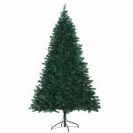 Árvore de Natal Artificial 180cm com 1000 Ramos de PVC Suporte Metálico Decoração de Natal para Interiores Ø102x180cm Verde