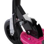 Trotinete Elétrica Dobrável para Crianças e Adolescentes acima de 7 Anos Velocidade de 10km/h Trotinete Elétrica com Guiador Ajustável e Freios Carga Máxima 50kg 78x37x89 - 95cm Rosa