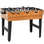 Mesa multijogos 4 em 1 com matraquilhos, bilhar, hóquei de mesa e ping - pong para crianças e adultos 107x61x84,5 cm natural
