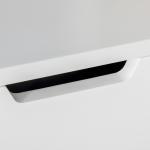 Estante de Madeira Estante para Livros com 1 Gaveta e 9 Compartimentos de Armazenamento 60x26x158cm Branco