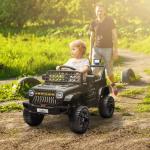 Carro Elétrico para Crianças Carro Elétrico Infantil UTV 12V com Velocidade Ajustável USB e Faróis 95x62,5x65 cm Preto