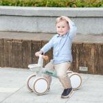 Bicicleta sem Pedais para Crianças de 12 - 36 Meses Bicicleta de Equilíbrio com Assento Ajustável 56x27x39 cm Verde