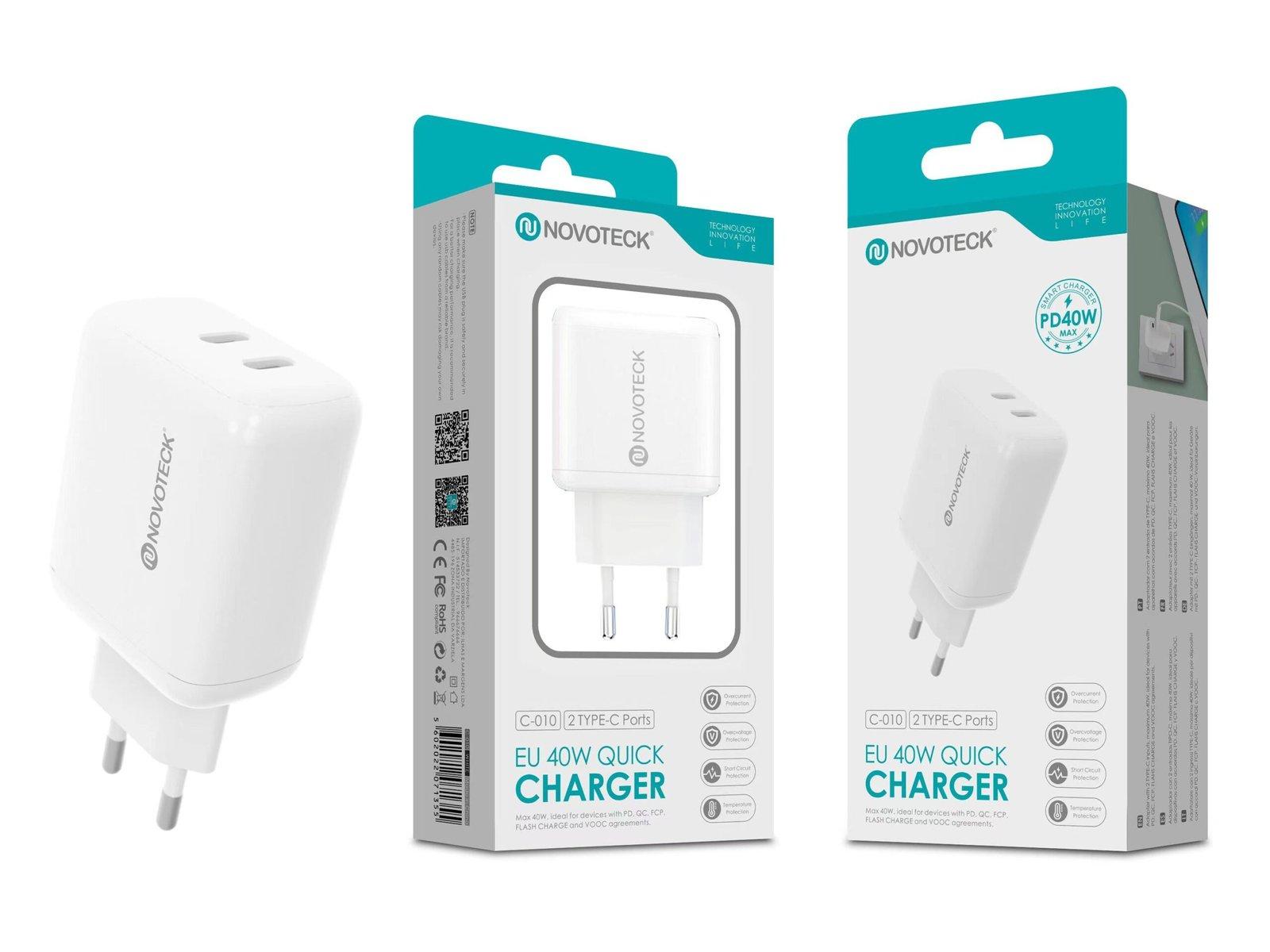 Carregador USB-C PD 40W (20W*2) C-010