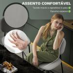 Conjunto de 2 Bancos de Bar Bancos Altos de Cozinha com Apoio para os Pés Estofados em Veludo 45x49x102 cm Cinza Claro