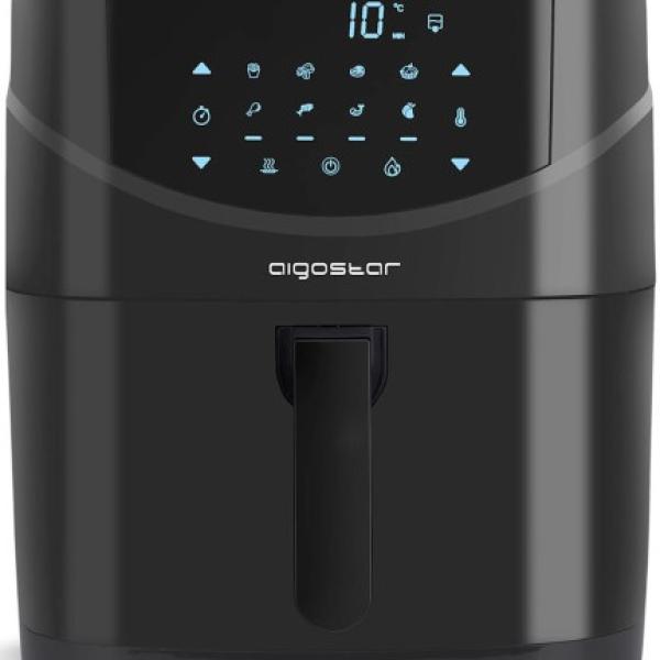 Fritadeira Eléctrica s/ Óleo + Cozedor a Vapor Chubby 1700W 7L (Preto)