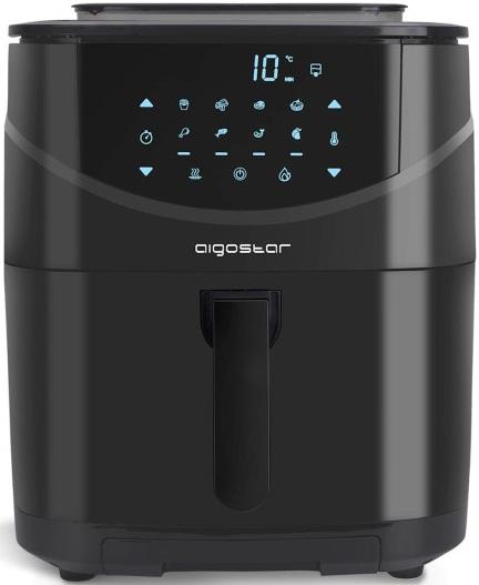 Fritadeira Eléctrica s/ Óleo + Cozedor a Vapor Chubby 1700W 7L (Preto)