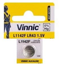 Pilha V386/SR43SW/SR43W/AG12/L1142/G12/LR43/186 1,5V - VINNIC