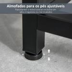 Consola Mesa de Entrada 120x34x81cm com 2 Gavetas e Pés Ajustáveis Móvel de Entrada de Estilo Moderno para Corredor Entrada Branco e Preto