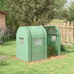 Estufa de Jardim Estufa Resistente com 4 Janelas Anti - UV para Cultivo de Plantas em Terraço Pátio 185x94x150 cm Verde
