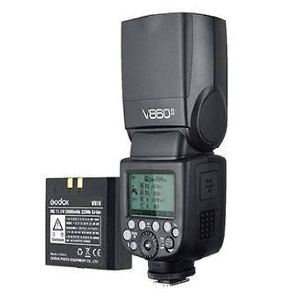 Kit Flash Speddlight V860II p/ CANON + Bateria VB18 - GODOX