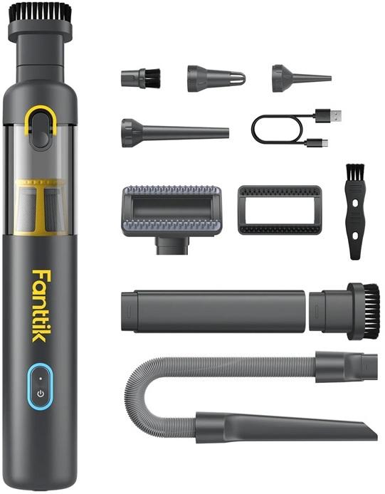 Aspirador de Carro Portátil V8 Apex 120W 120ml (Cinza) - FANTTIK