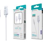 Cabo Type-C Branco 5A 50W 1M S-057 Silicone TPE