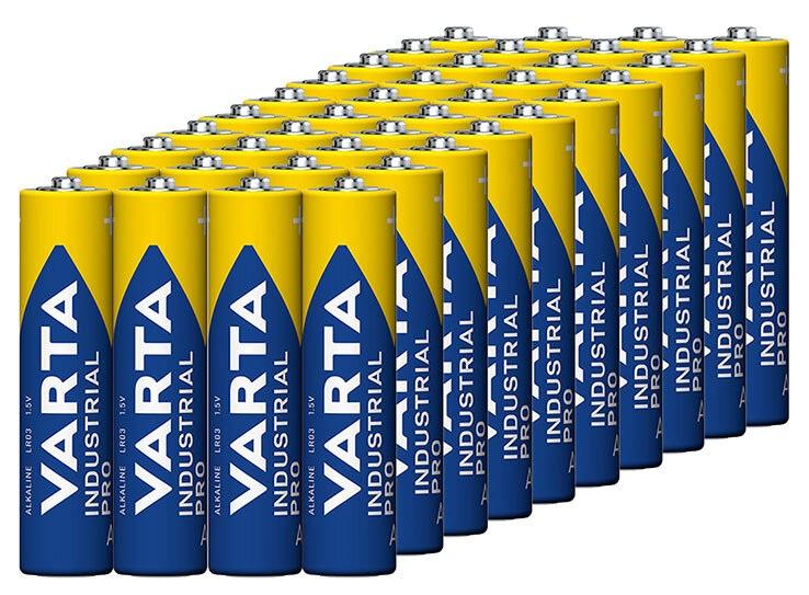 Emb. 40x Pilhas Alcalinas Industrial 1,5V LR03 AAA - VARTA