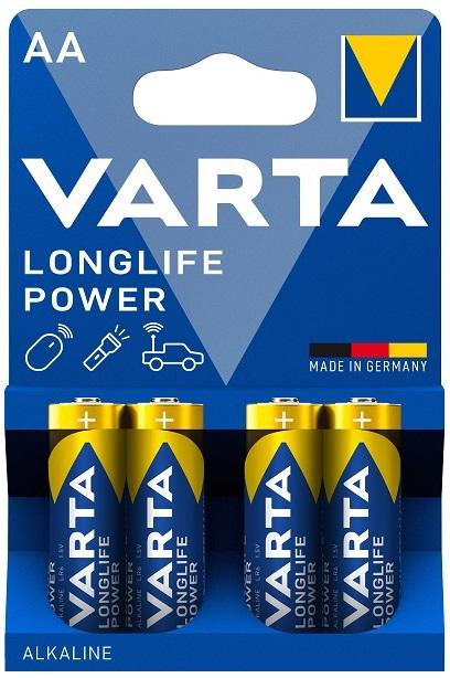 Blister de 4 Pilhas Alcalinas AA LR06 - VARTA
