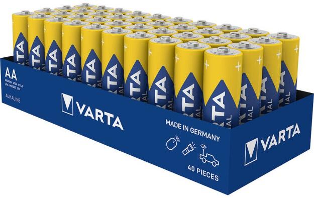 Pack 40x Pilhas Alcalinas Industrial 1,5V LR6 AA (4006) - VARTA