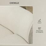Poltrona Relax com Aquecimento Lombar e Massagem por Vibração Poltrona Reclinável com Função de Memória 88x93x102 cm Creme