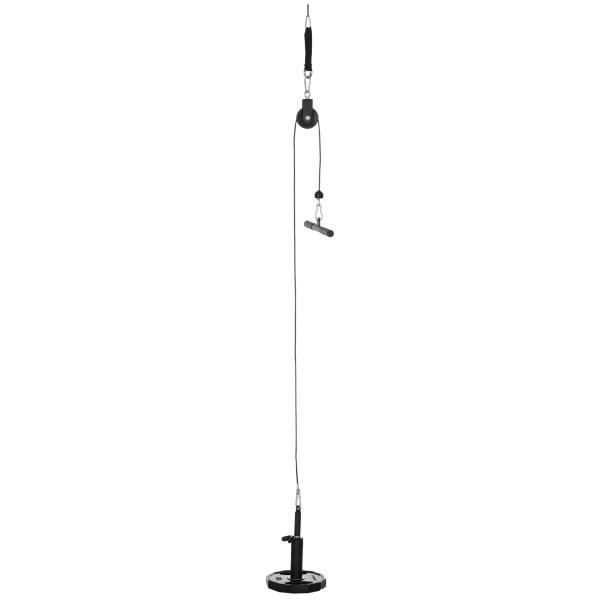 Sistema de Polia de Ginásio para Casa Sistema de Cabo de Peso para Tração Curl de Bíceps Tríceps Treino de Braço Ombros e Costas Preto