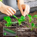 Caixa de Plantio de Exterior Grande em Aço Galvanizado para Cultivo de Plantas 150x62x30 cm Cinzento
