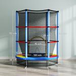 Trampolim Infantil Ø140x190 cm Trampolim para Crianças de 3 - 6 Anos com Rede de Segurança Carga 45 kg para Interior Azul