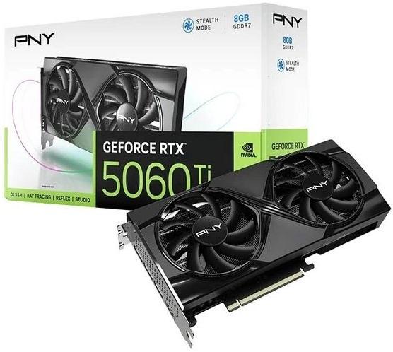 Placa Gráfica GeForce RTX 5060 Ti Dual Fan 8GB GDDR7 DLSS4 - PNY