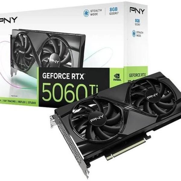 Placa Gráfica GeForce RTX 5060 Ti Dual Fan 8GB GDDR7 DLSS4 - PNY