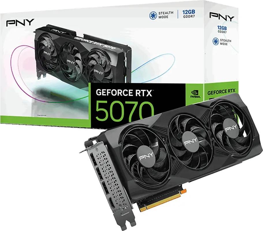 Placa Gráfica NVIDIA GeForce RTX 5070 Blackwell Triple Fan 12GB GDDR7 DLSS4 - PNY