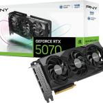 Placa Gráfica NVIDIA GeForce RTX 5070 Blackwell Triple Fan 12GB GDDR7 DLSS4 - PNY