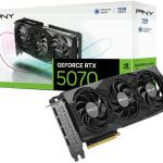Placa Gráfica GeForce RTX 5070 Gaming Triple Fan OC 12GB GDDR7 DLSS4 - PNY