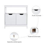 Armário Sob Lavatório com Prateleira Anti - Inclinação 60x30x60 cm Branco