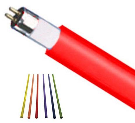 Filtro PVC p/ Lâmpada Fluorescente T9 - 36/40W - Vermelho