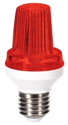 Lampada Mini Strobe 3W / 220V - E27 Vermelho