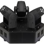 Moving Head Triplo 3x LED 10W Branco DMX (TRIMO 310) - HQ POWER