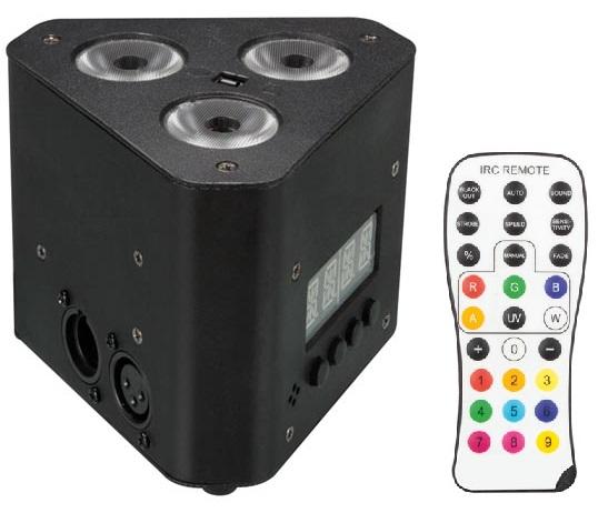 Projector TRUSSLED 33 - 3x LED RGB de 3W DMX - HQ POWER