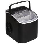 Máquina de Fazer Gelo Silenciosa 12 kg em 24 Horas 9 Cubos em 6 - 12 Minutos Depósito de Água 1,3 L 22,2x29,4x29 cm Preto