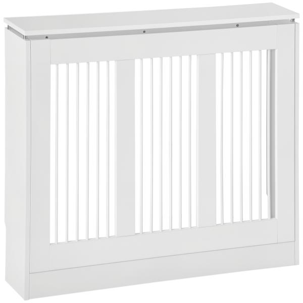 Cobertura de Radiador Branca 90x18x84 cm Cobertura de Radiador de MDF Desenho Modern para Sala de Estar Dormitório Branco