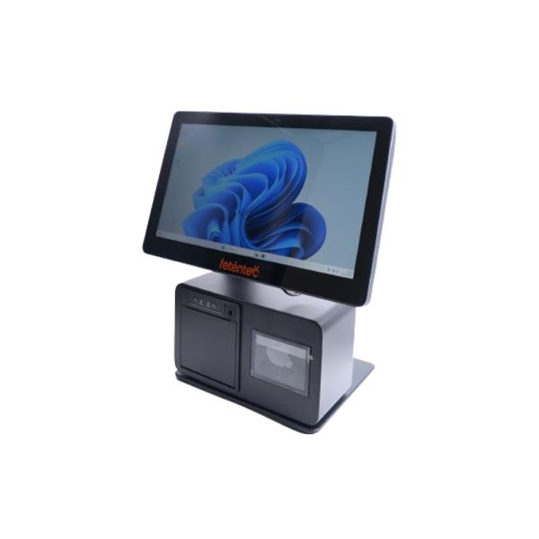 Pos Compacto VIANA 15.6" FuillHD 1920*1080 Fanless I5 - 8ª 16Gb 256Gb 1Gb Lan e Wifi Leitor c/Barras e Impressora 80mm IP65 Windows 11 Pro