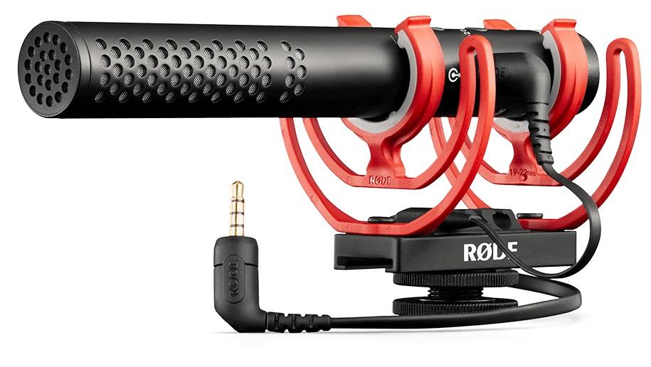 Microfone VIDEOMIC NTG p/ Câmara Digital (Preto/Laranja) - RODE