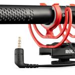 Microfone VIDEOMIC NTG p/ Câmara Digital (Preto/Laranja) - RODE