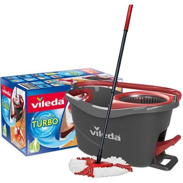 Sistema de Limpeza Turbo Mopa + Balde c/ Pedal - VILEDA
