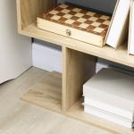 Estante para Livros Moderna Estante com 6 Prateleiras para Sala de Jantar Sala de Estar Estúdio 80x23x192 cm Madeira