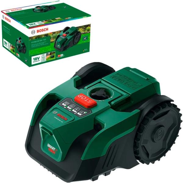 Cortador de Relva Robótico VISIMOW18V - 100 (Verde/Preto) - BOSCH