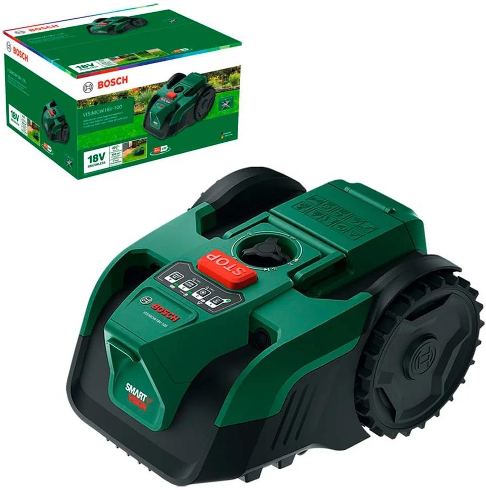 Cortador de Relva Robótico VISIMOW18V - 100 (Verde/Preto) - BOSCH