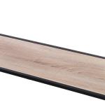 Mesa Tipo Consola de Estilo Industrial com 2 Gavetas e Prateleira Inferior 120x30x81,5cm Carvalho e Preto